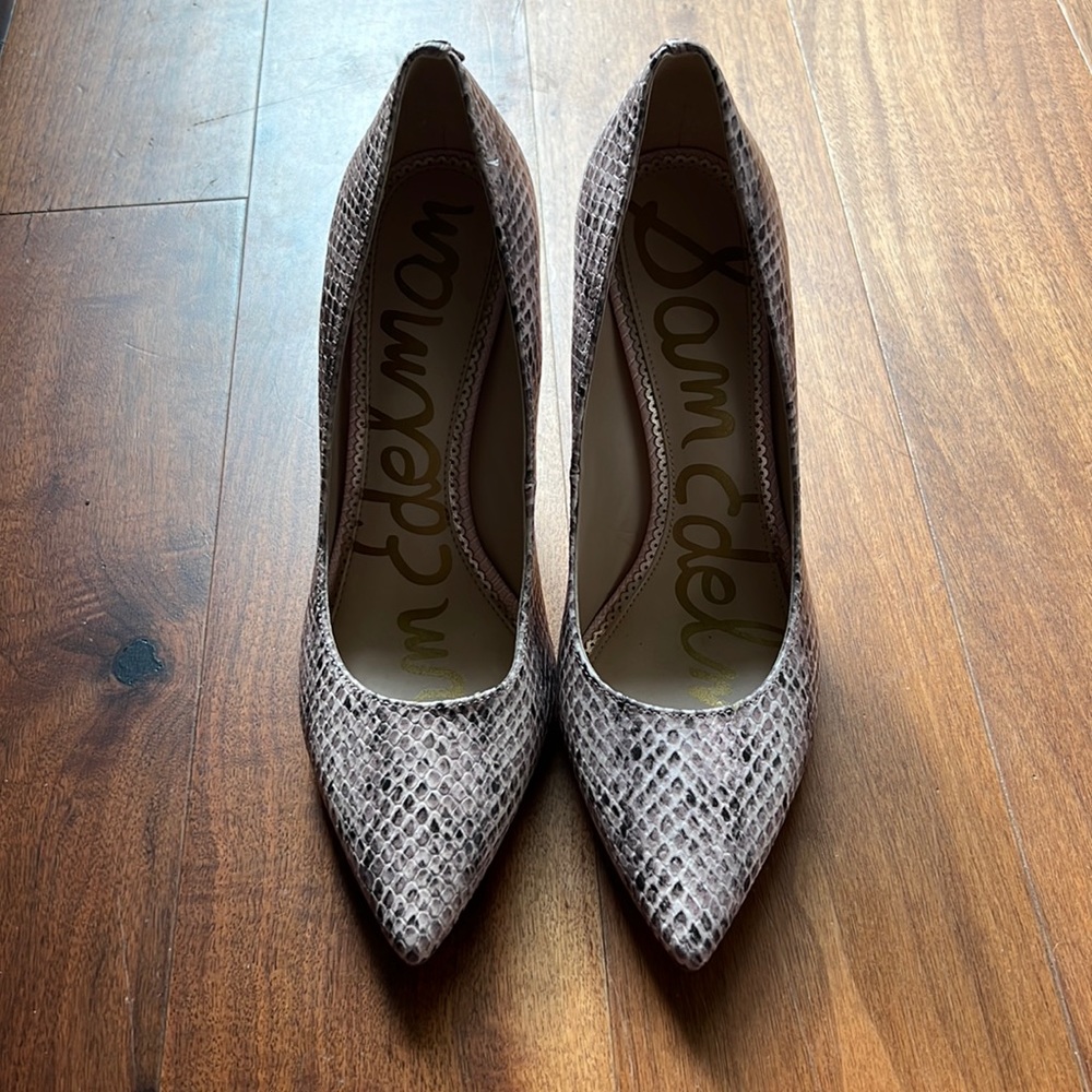 Snake stilettos. Sam Edelman.